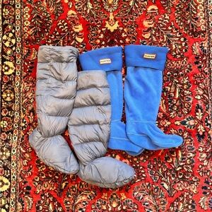 Hunter Vibrant Blue and Sleek Gray Boot Liners